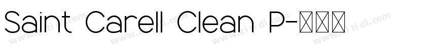 Saint Carell Clean P字体转换